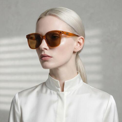 Lucas Brown Square Sunglasses