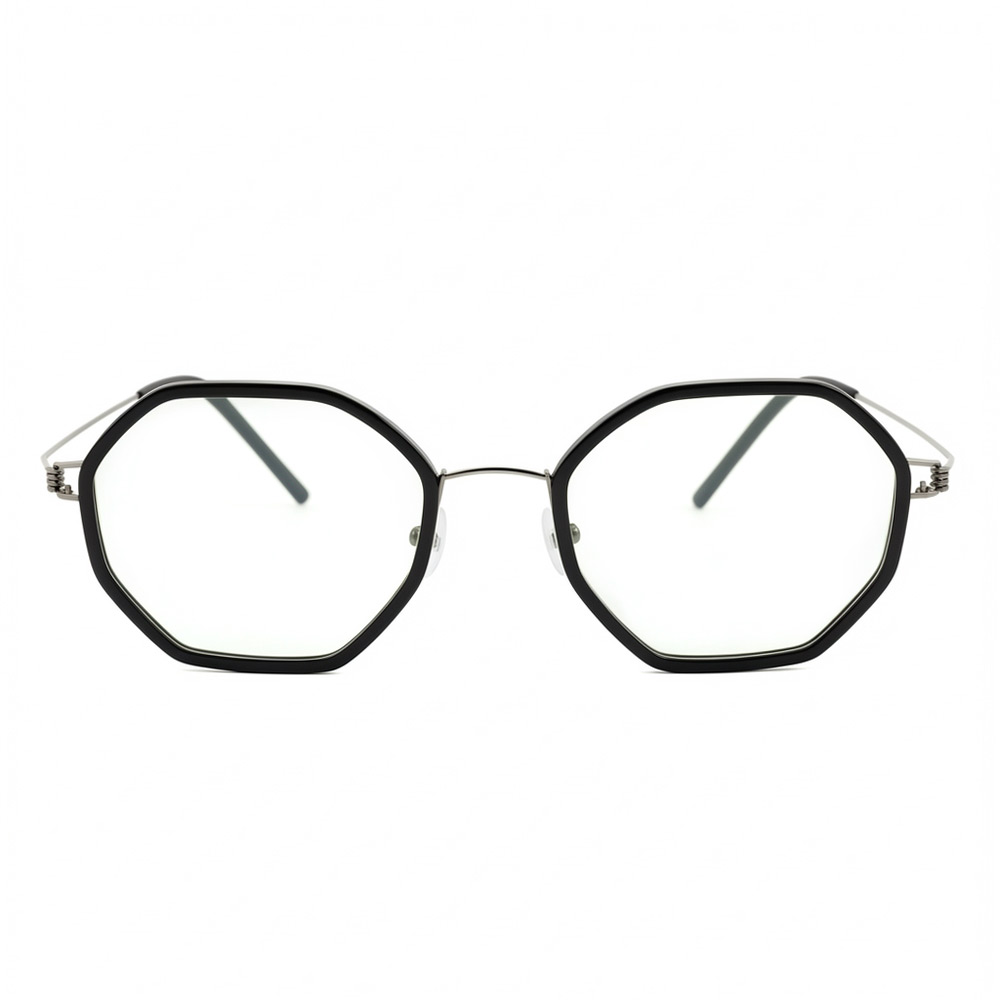 Teresa Schwarze Geometrische Brille