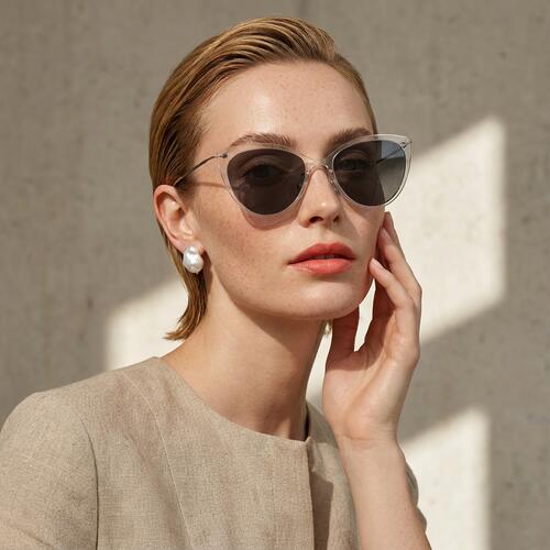 Augus Clear Cat Eye Sunglasses