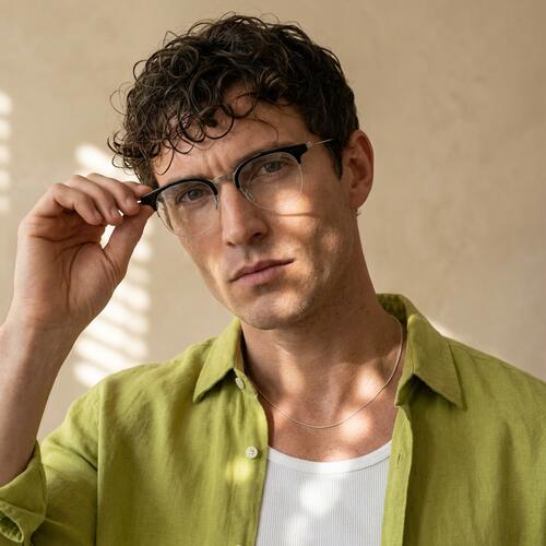 Dylan Black Browline Glasses