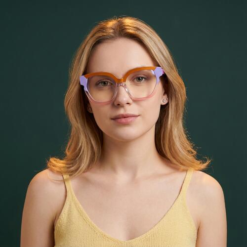 Louise Gafas Cuadradas Marrones