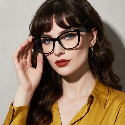 Germaine Black Cat Eye Glasses
