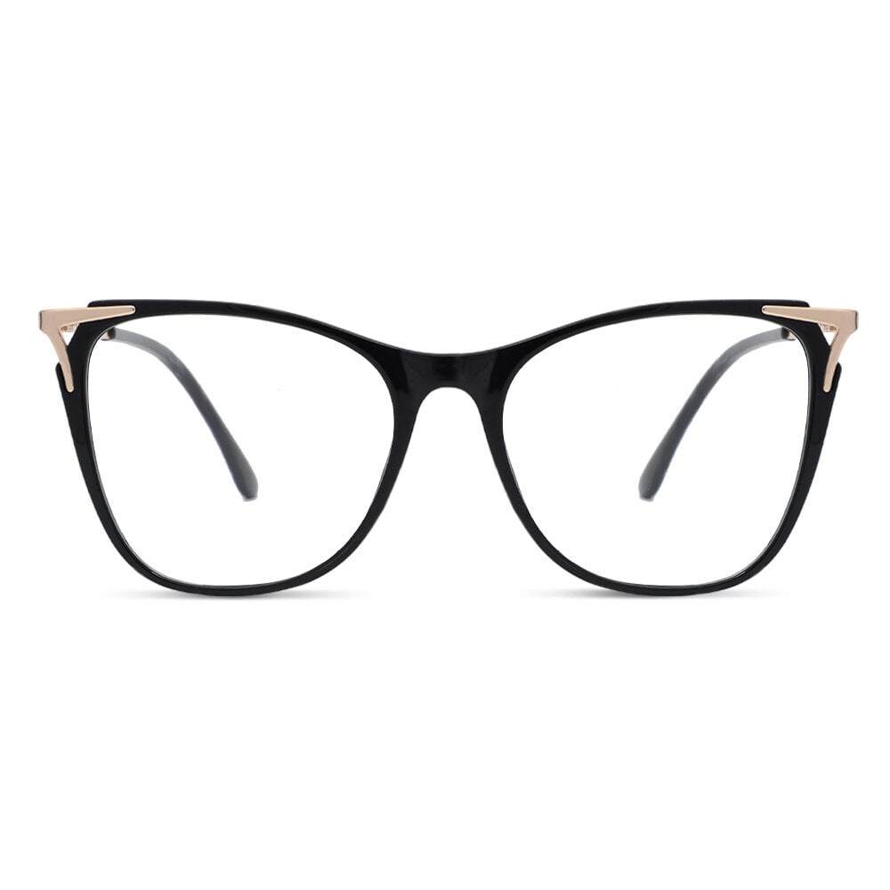 Jeromee Schwarze Cat Eye Brille