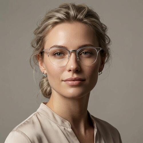 Dylan Clear Browline Glasses