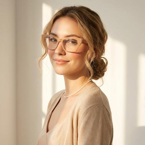 Ivy Brown Cat Eye Glasses