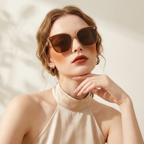 Galbrait Brown Square Sunglasses