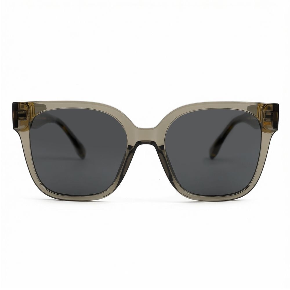 Aaron Graue Quadratische Sonnenbrille