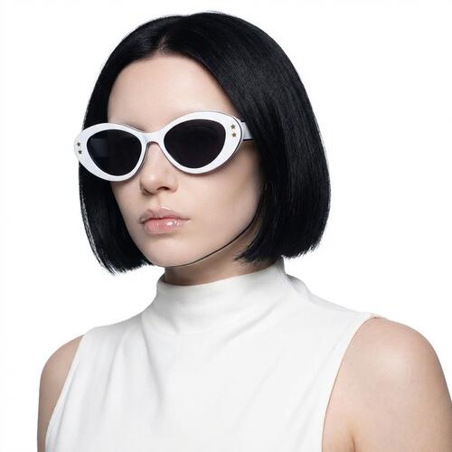 Nova Lunettes de soleil Cat Eye Blanches