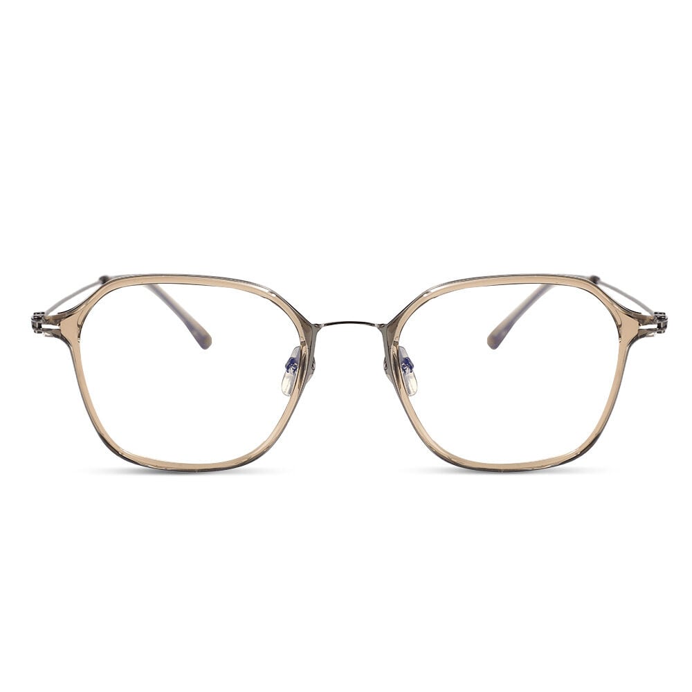 Elsie Champagne Geometric Glasses