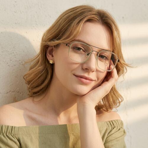 Scott Transparente Pilot Brille