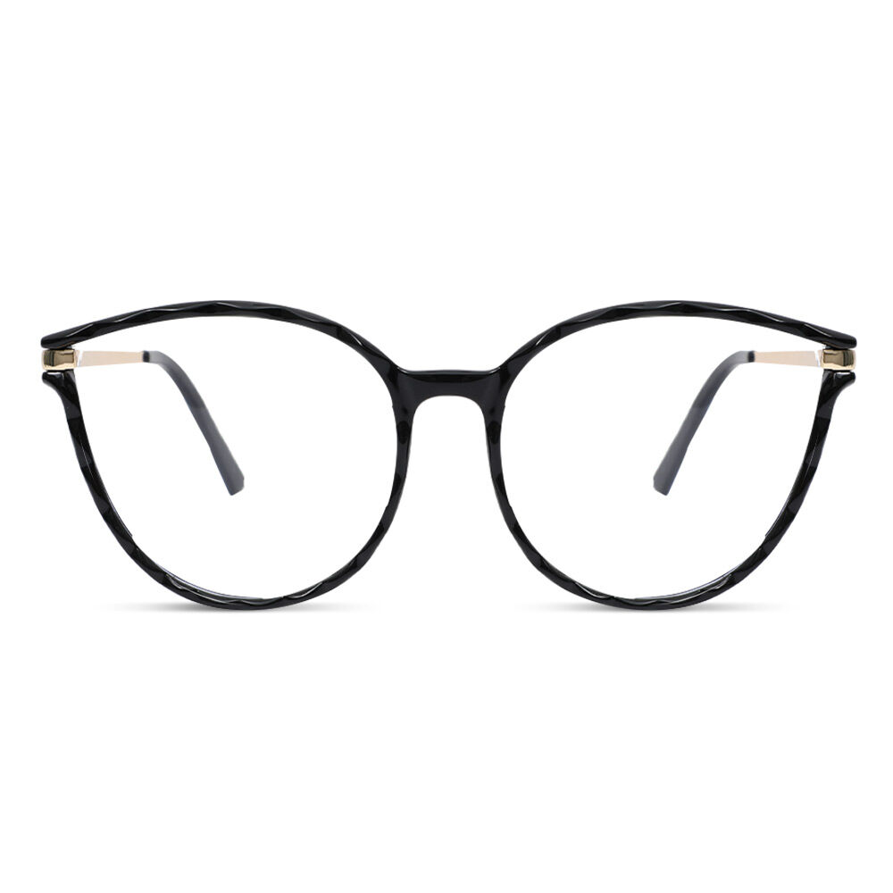 Sabr Schwarze Cat Eye Brille