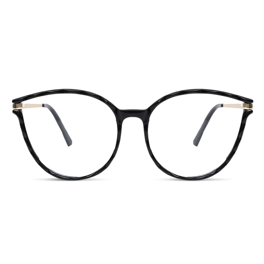 Sabr Schwarze Cat Eye Brille