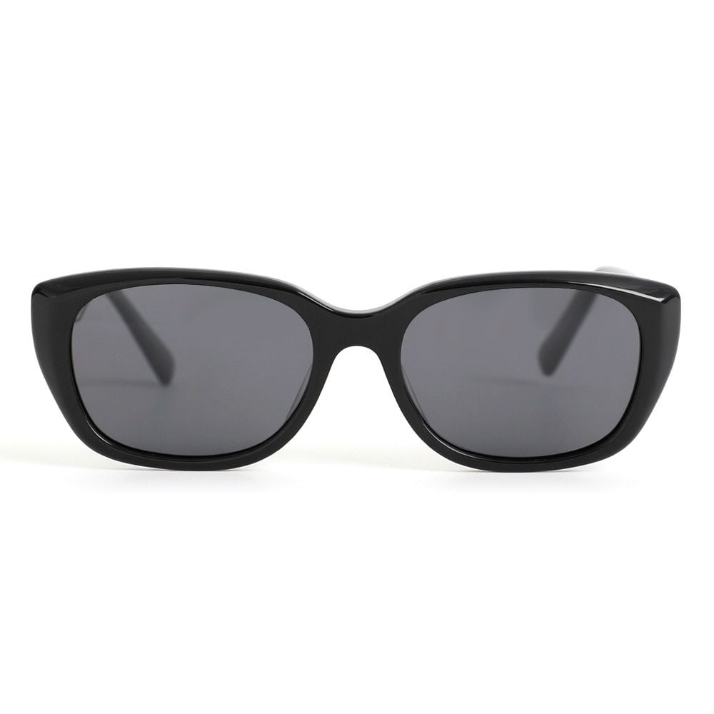 George Schwarze Rechteckige Sonnenbrille