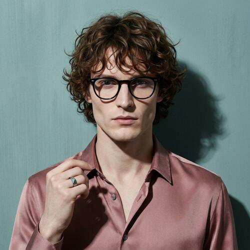 Kimb Black Round Glasses