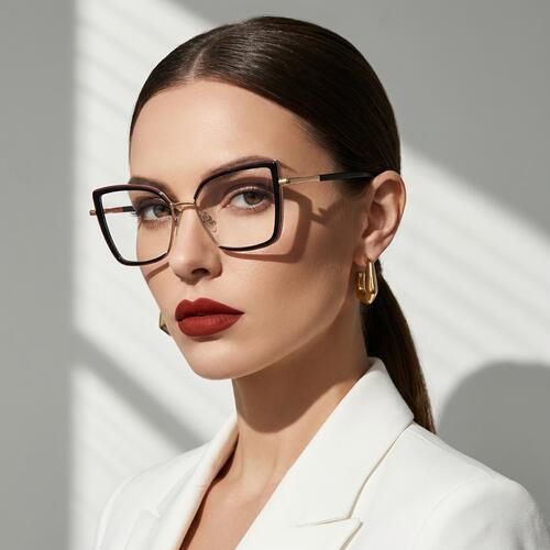 Madeline Black Cat Eye Glasses