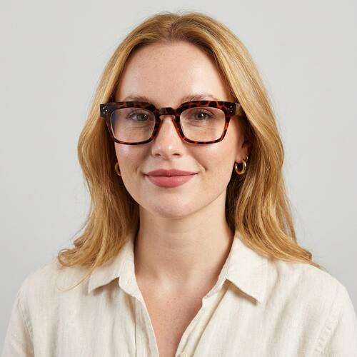 Rusk Tortoise Square Glasses