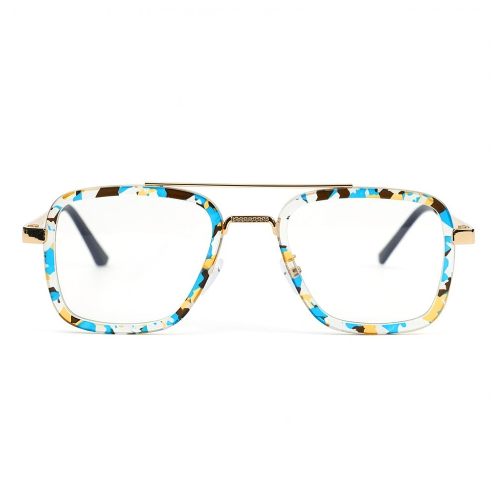 Hetty Blue Aviator Glasses
