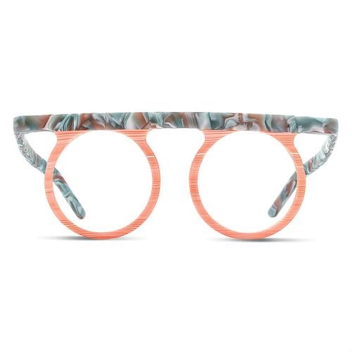 Danielle Orange Runde Brille