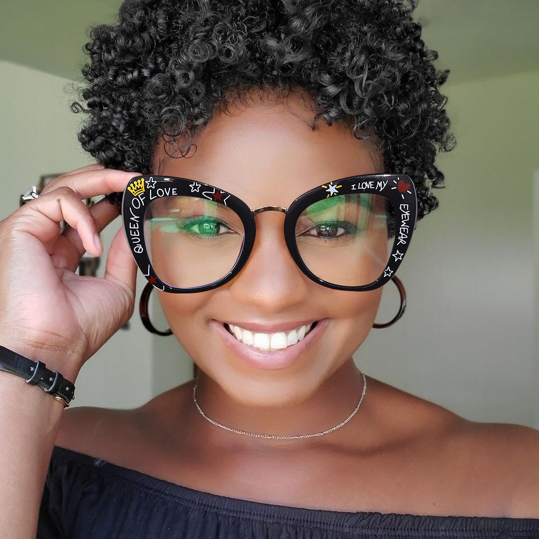 Archeass Black Cat Eye Glasses