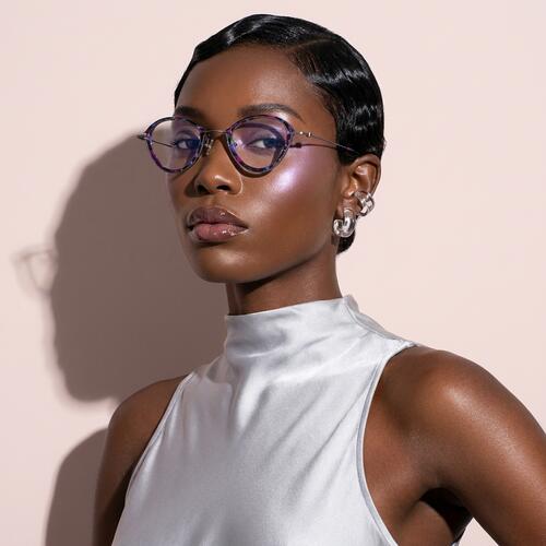 Everett Gafas Ovaladas Moradas