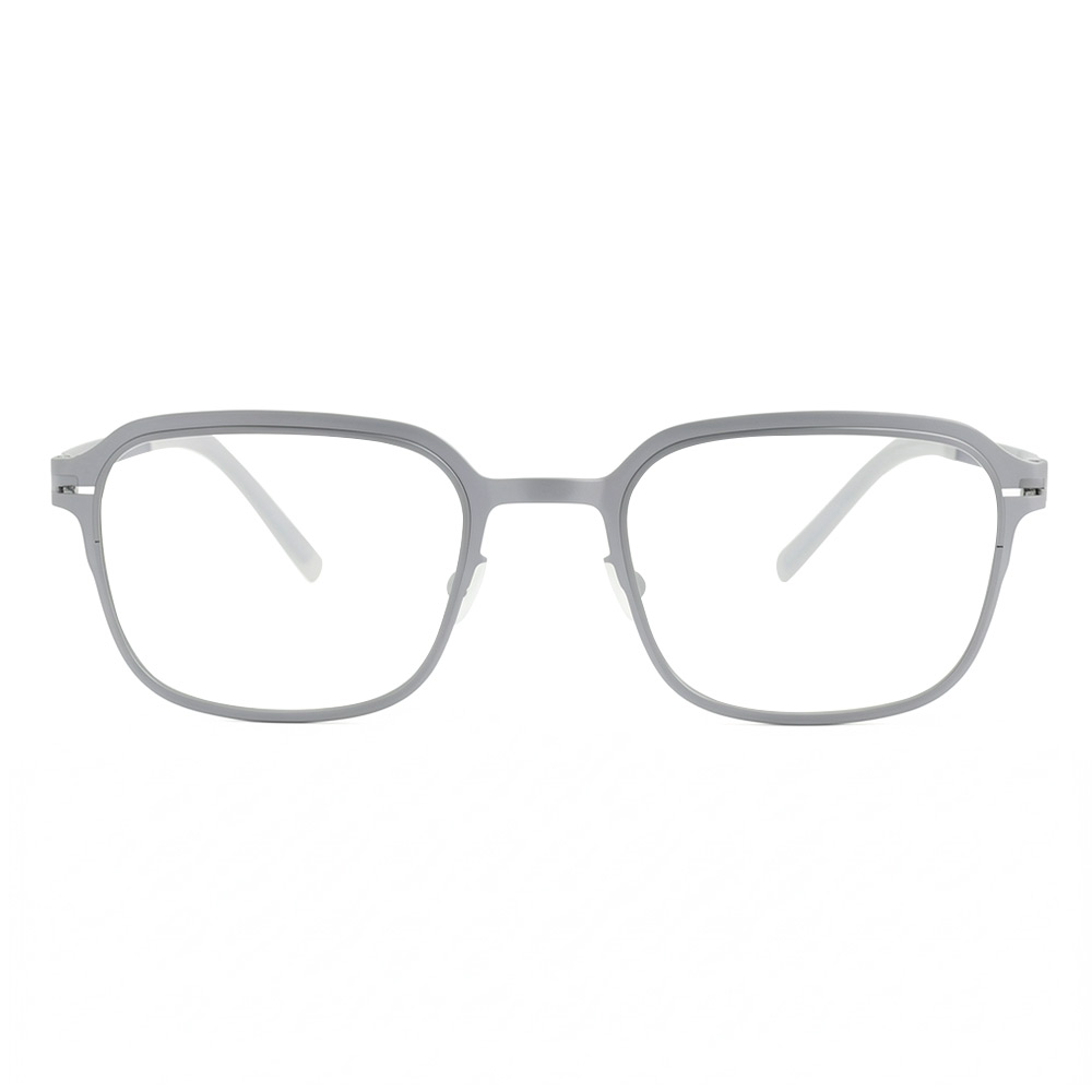 Simmons Silberne Quadratische Brille