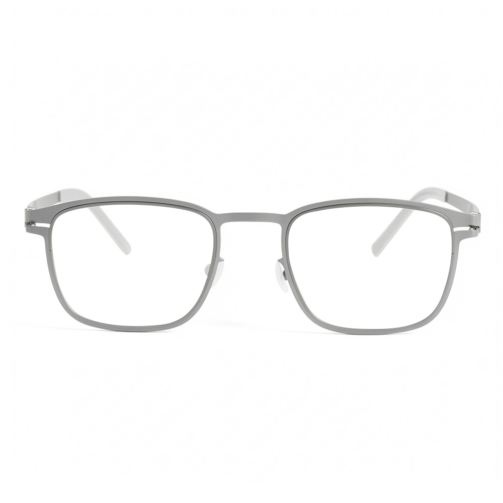Glover Silberne Quadratische Brille