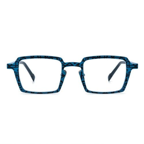 Fanny Blaue Quadratische Brille