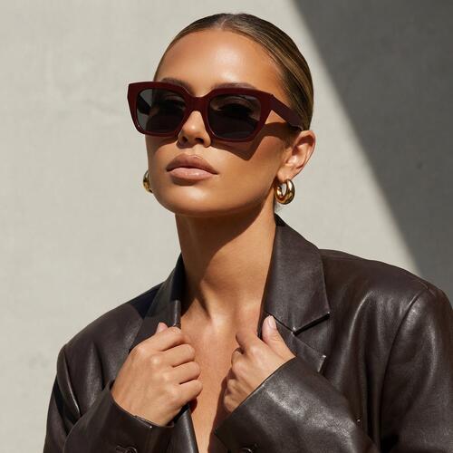 Davies Red Square Sunglasses