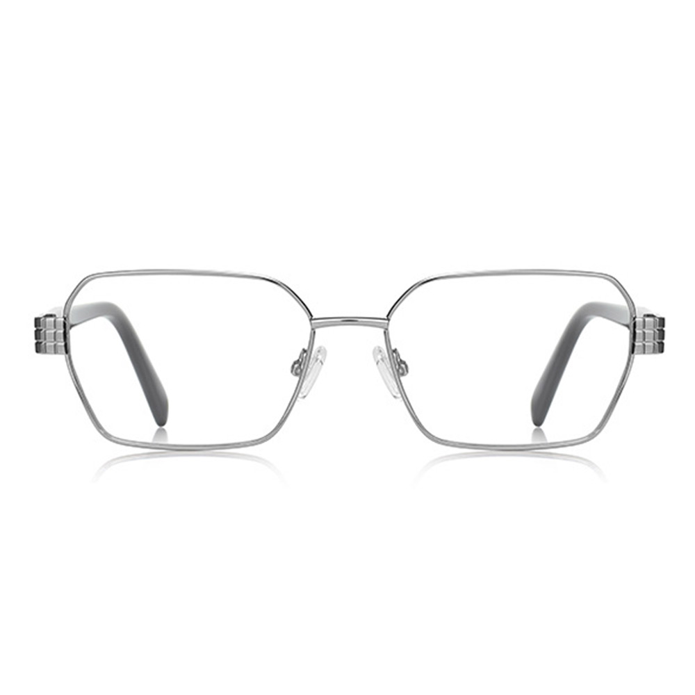 Joseph Silberne Rechteckige Brille