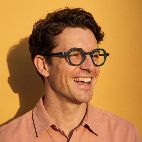Roberts Green Round Glasses