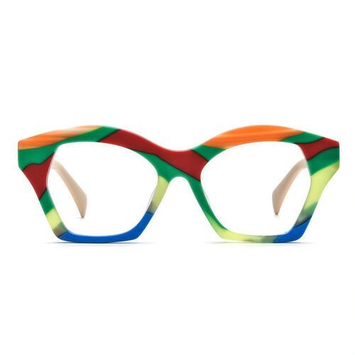 Virgil Mehrfarbige Cat Eye Brille