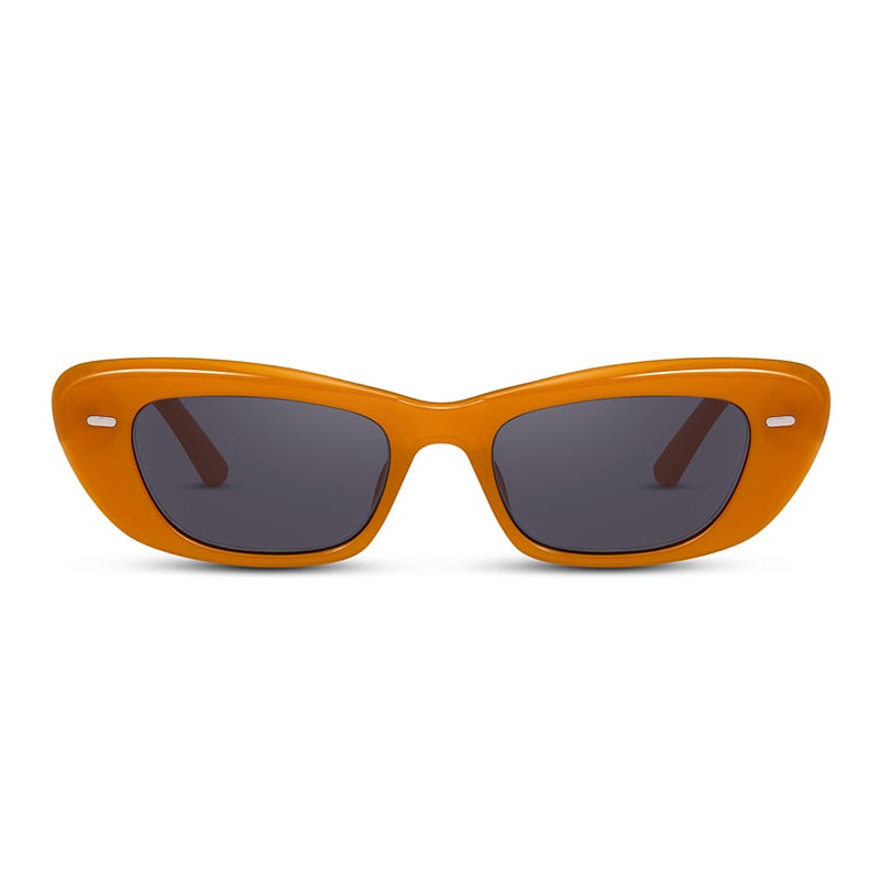 Time Orange Rechteckige Sonnenbrille