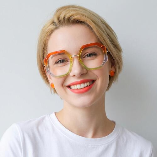 Megre Multicolor Geometric Glasses