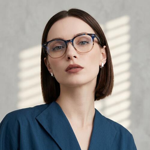Hunter Brown Round Glasses