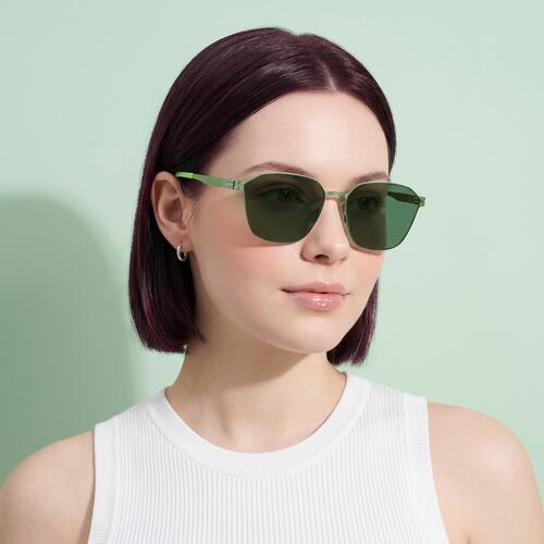 Benedict Green Square Sunglasses