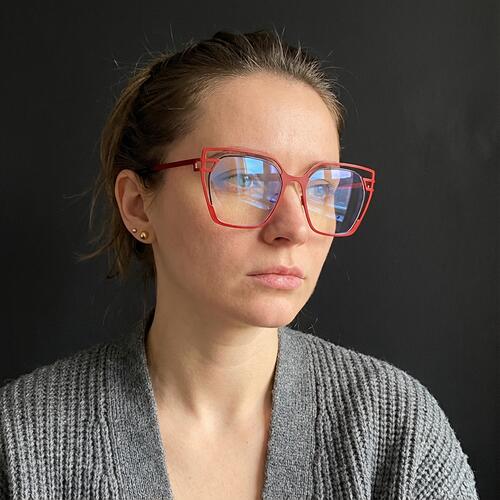 Annabelle Gafas Cat Eye Rojas