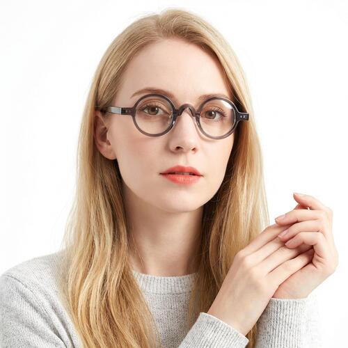 Ron Gray Round Glasses