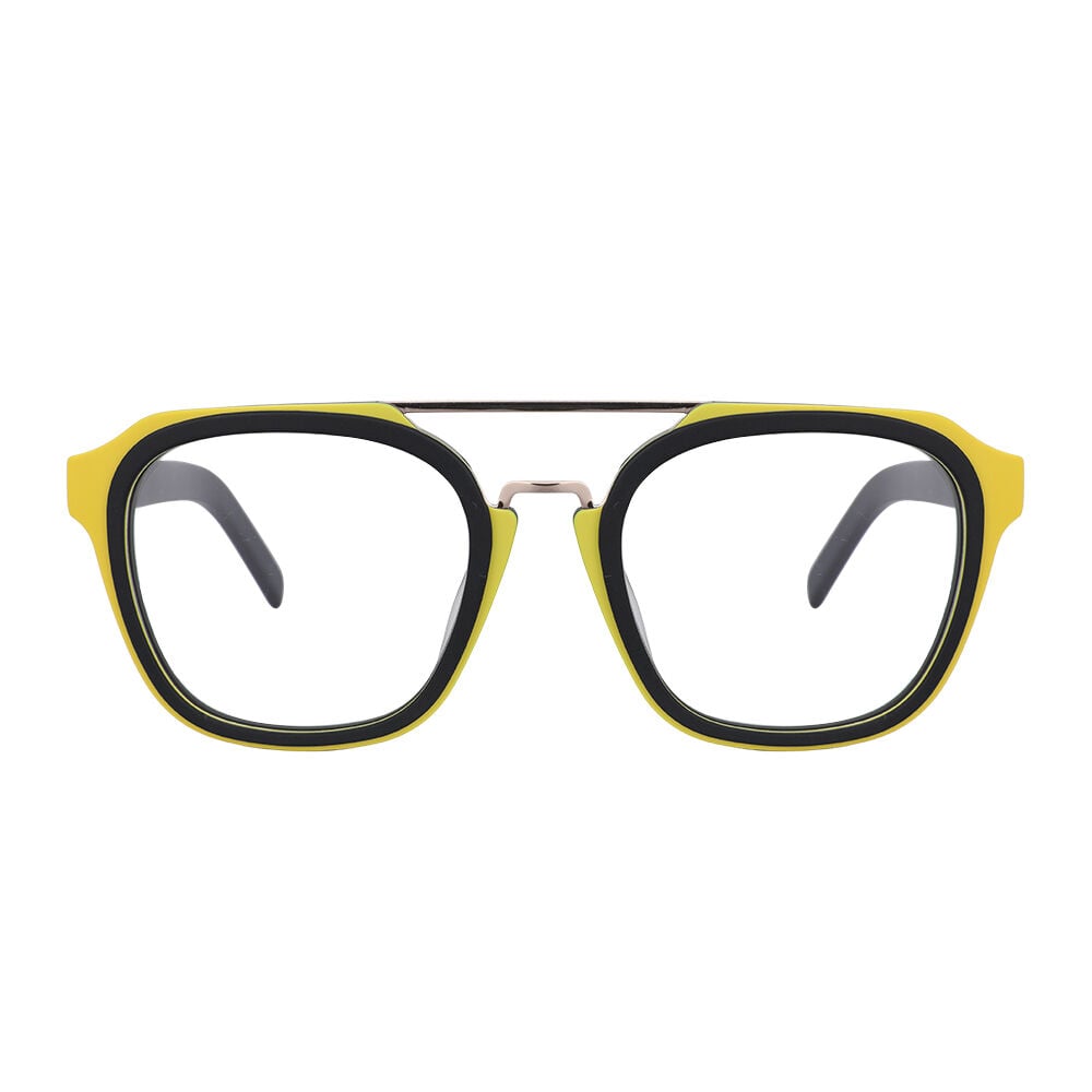 Remix Black Aviator Glasses