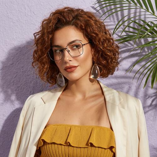 Ericee Black Square Glasses