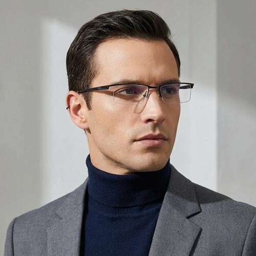 Hamilton Black Rectangle Glasses