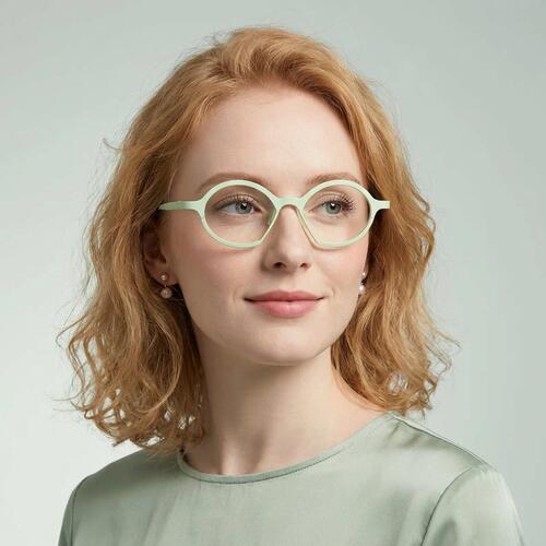 Noel Grüne Runde Brille