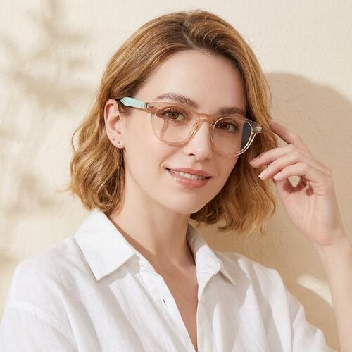 Bella Champagner Quadratische Brille