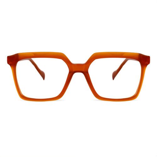 Senior Orange Square Glasses
