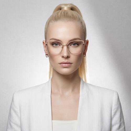 Gennie Rosa Quadratische Brille