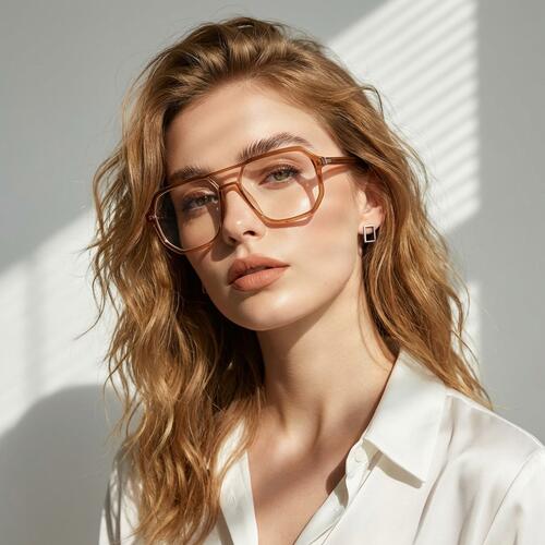 Carter Lunettes Aviateur Orange