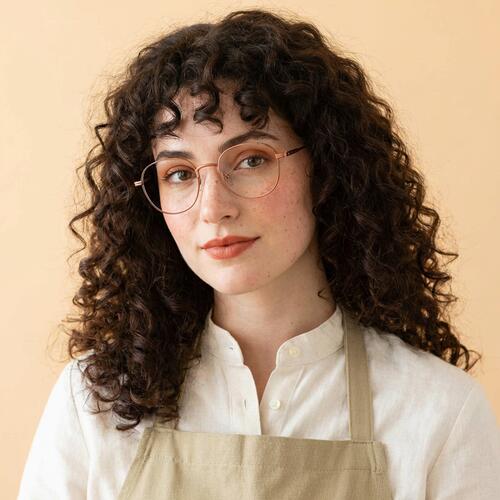 Tobias Orange Square Glasses