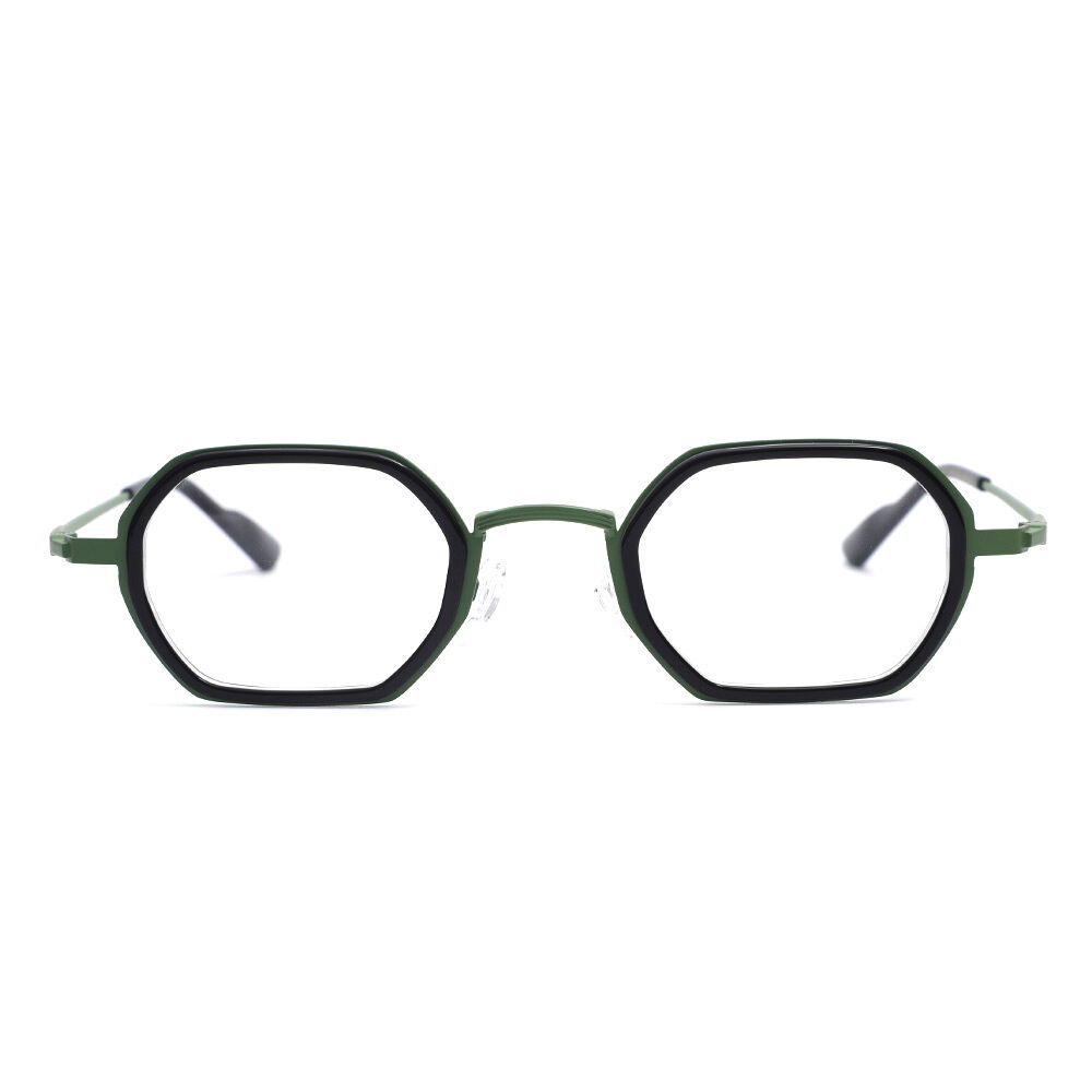 Clarei Schwarze Geometrische Brille