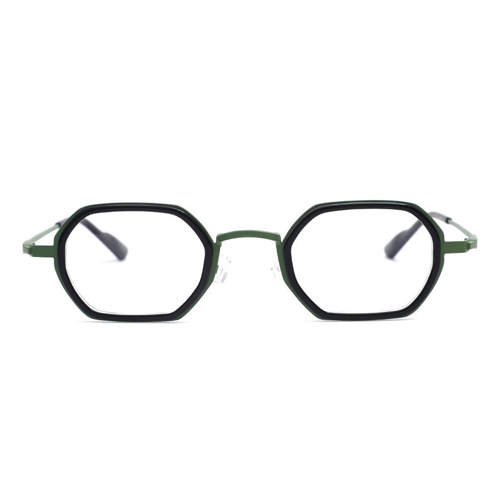 Clarei Schwarze Geometrische Brille