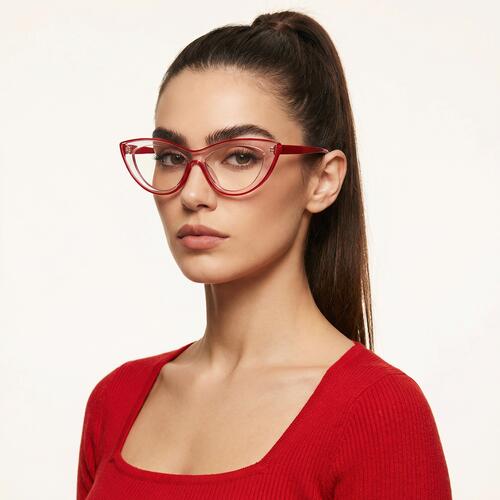 Trista Red Cat Eye Glasses