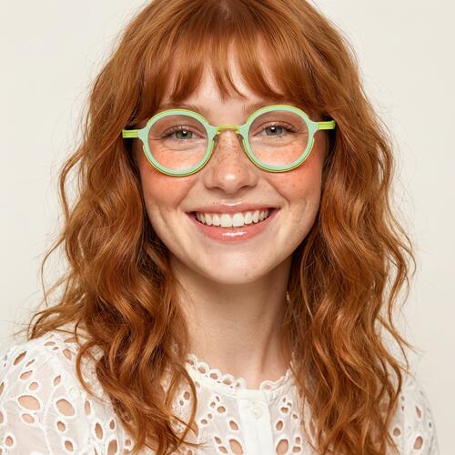 DuBois Green Square Glasses
